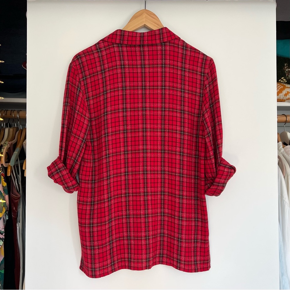 Vintage Lizsport Plaid Button Down - Picture 3 of 8